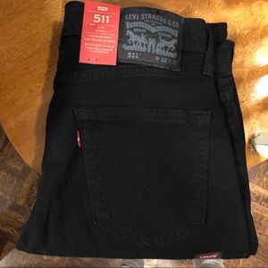511 Levi’s slim cut men’s jeans in black - 33 W